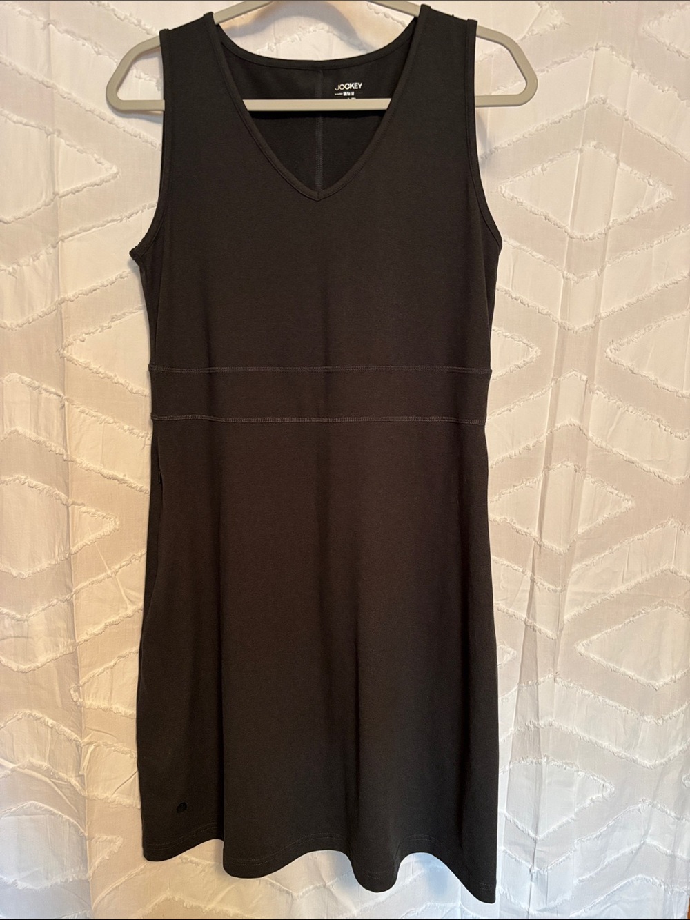Jockey Dark Green Sleeveless V-Neck Dress